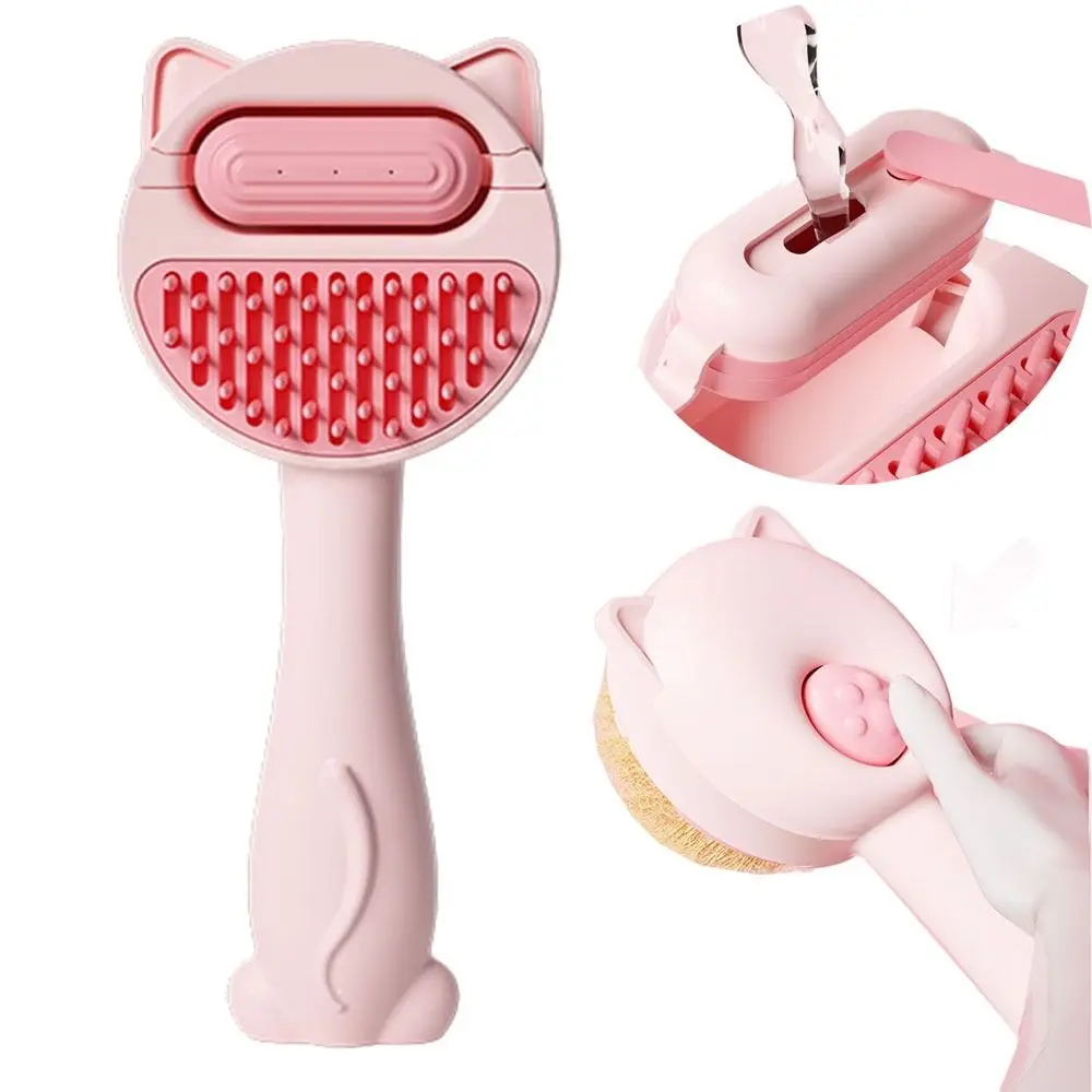 Self Cleaning Cat Grooming Brush One-click Cleaning Button with Water Tank Pet Hair Remover Massaging Ergonomic Handle
Self Cleaning Cat Grooming Brush One-click Cleaning Button with Water Tank Pet Hair Remover Massaging Ergonomic Handle