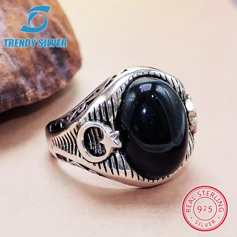 luxury Mens Man rings real 925 sterling silver certified original jewelry for men natural gemstone black onyx stone ring male
luxury Mens Man rings real 925 sterling silver certified original jewelry for men natural gemstone black onyx stone ring male