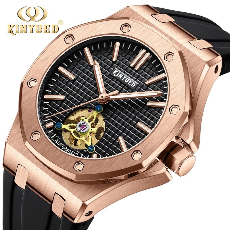 KINYUED Brand Top Luxury Mechanical Watch Waterproof Men Watch Silicone Strap Sport Male Clock Fashion Men's Automatic Watches
KINYUED Brand Top Luxury Mechanical Watch Waterproof Men Watch Silicone Strap Sport Male Clock Fashion Men's Automatic Watches