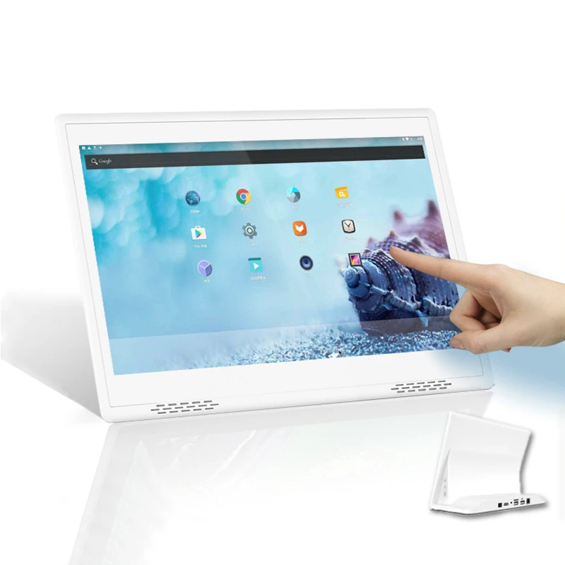 Android 11 Touch Tablet All in One 10.1 inch Slim Desktop Stand L-Shaped Digital Signage Ordering Meals Table LCD Display
Android 11 Touch Tablet All in One 10.1 inch Slim Desktop Stand L-Shaped Digital Signage Ordering Meals Table LCD Display