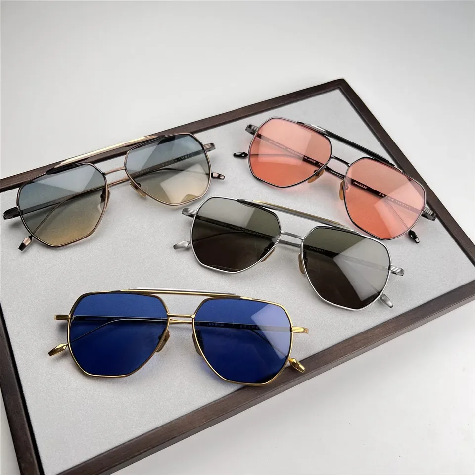 New Fashion Trend Vintage JJMM Sunglass BRION Ultralight Titanium Polygon Style Frame Polarized Lens Unisex 3A+ Original Quality
New Fashion Trend Vintage JJMM Sunglass BRION Ultralight Titanium Polygon Style Frame Polarized Lens Unisex 3A+ Original Quality