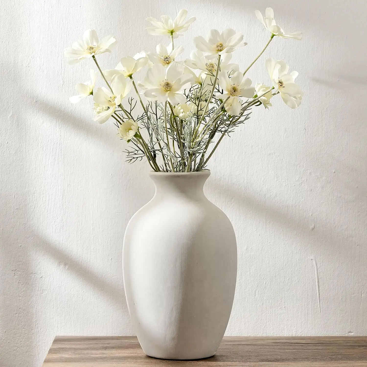 Large Ceramic Rustic Flower Vase, 10.43 Inch Tall Vintage Pottery Home Decor, Antique Farmhouse Terracotta Vase for Livi
Large Ceramic Rustic Flower Vase, 10.43 Inch Tall Vintage Pottery Home Decor, Antique Farmhouse Terracotta Vase for Livi