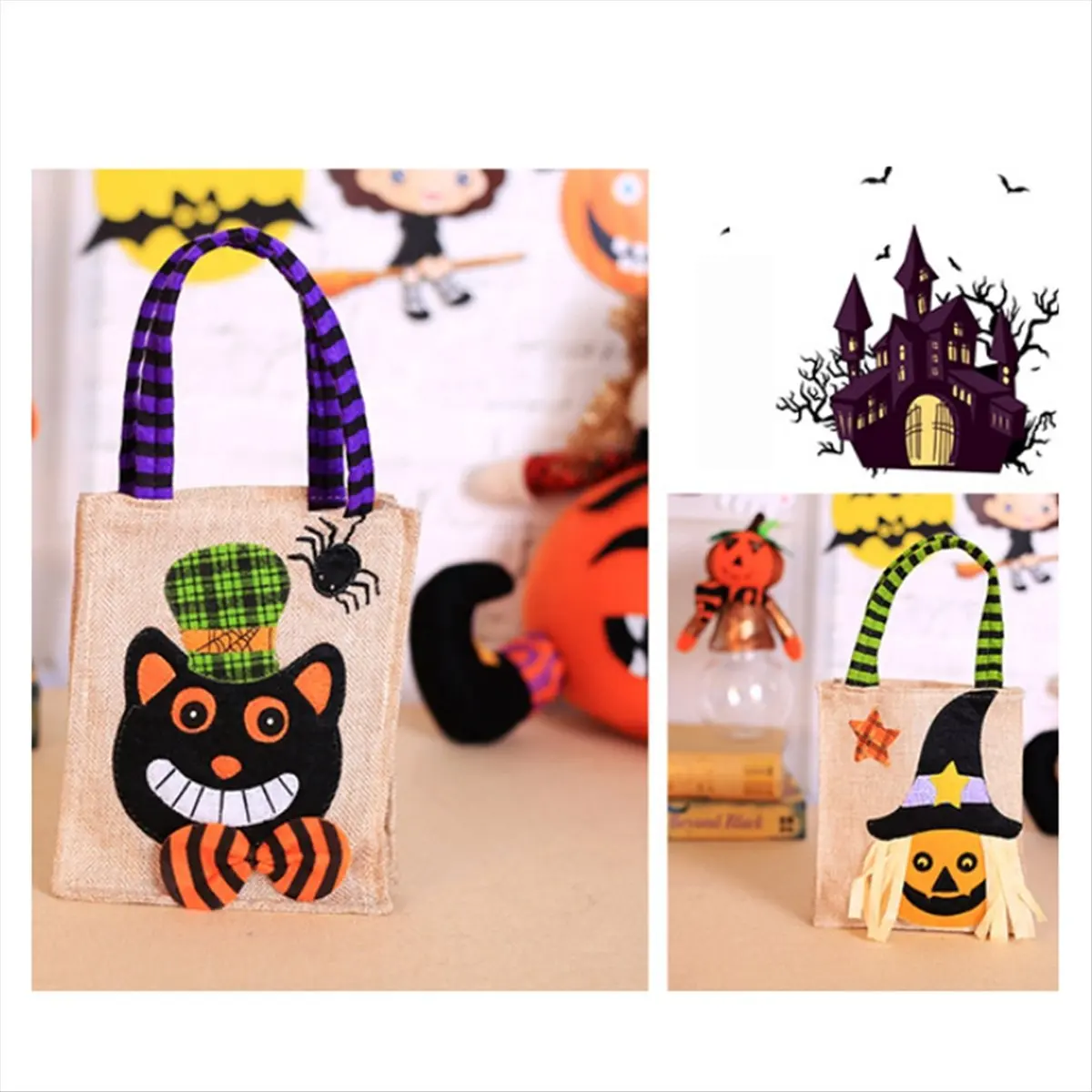 Просто-подарки на Хэллоуин, нетканые сумки, сумки для конфет, сумки с тыквой-призраками, украшения, реквизит, подарочные пакеты
Просто-подарки на Хэллоуин, нетканые сумки, сумки для конфет, сумки с тыквой-призраками, украшения, реквизит, подарочные пакеты