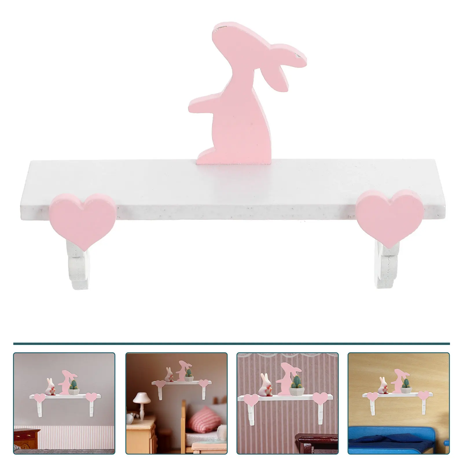Miniature Wooden Wall Shelf for Mini House Bunny Decoration Realistic Fine Craftsmanship Landscaping Bonsai Garden Decor
Miniature Wooden Wall Shelf for Mini House Bunny Decoration Realistic Fine Craftsmanship Landscaping Bonsai Garden Decor