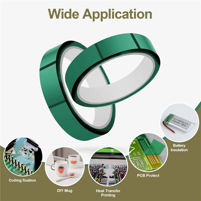 VEHO-тепловая лента для термопресса, высокотемпературная лента 20 мм x 33 м (108 футов), термостойкая лента, термопереносная лента для сублимационной Dur
VEHO-тепловая лента для термопресса, высокотемпературная лента 20 мм x 33 м (108 футов), термостойкая лента, термопереносная лента для сублимационной Dur