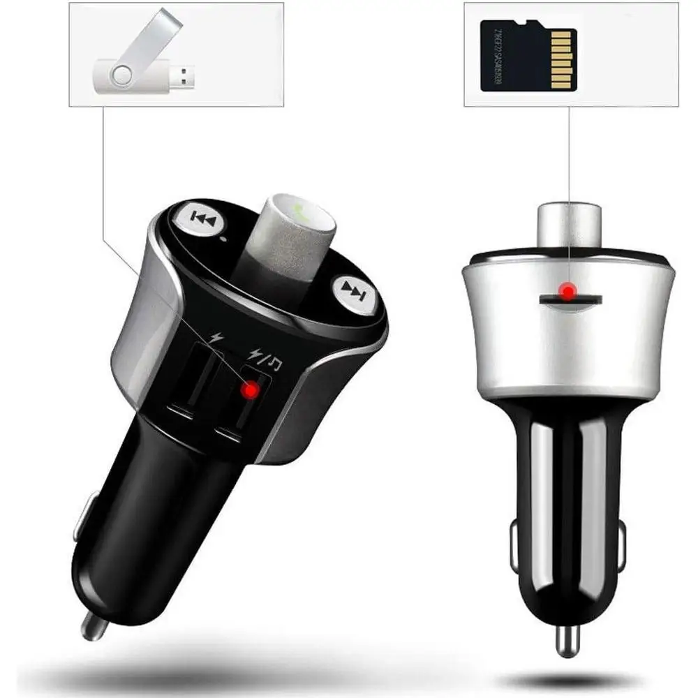 Car FM Transmitter Bluetooth Player Dual USB Charger Radio Adapter MP3 Player Double Chargeur USB Adaptateur 12V-24V 3.4A
Car FM Transmitter Bluetooth Player Dual USB Charger Radio Adapter MP3 Player Double Chargeur USB Adaptateur 12V-24V 3.4A