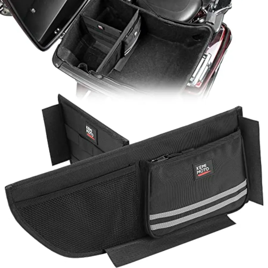 Tour Pack Storage Organizer with Mesh Pocket and Dividers for CVO Road Glide Ultra Limited Tri Glide 2014-2025 Motorcycle Durab
Tour Pack Storage Organizer with Mesh Pocket and Dividers for CVO Road Glide Ultra Limited Tri Glide 2014-2025 Motorcycle Durab