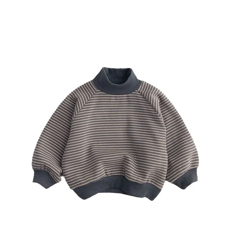 Boys' Girls' Autumn/Winter Lamb Fleece Pullover Children's Stripe Thickened Warm Half High Neck Baby Winter Top 1-8 Year
Boys' Girls' Autumn/Winter Lamb Fleece Pullover Children's Stripe Thickened Warm Half High Neck Baby Winter Top 1-8 Year