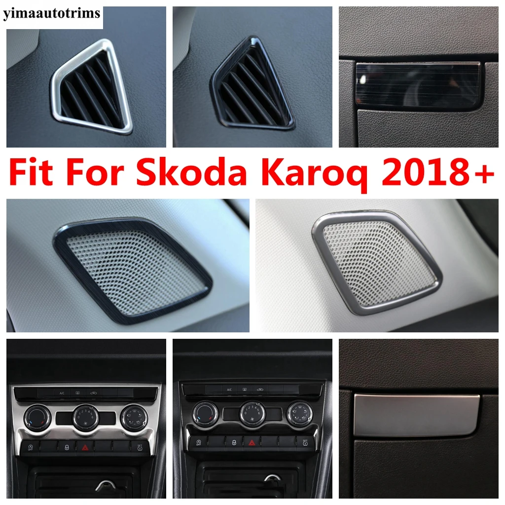 A Pillar Speaker / Glove Box Sequin / AC Air Vent Outlet Panel Cover Trim Stainless Steel Accessories For Skoda Karoq 2018-2022
A Pillar Speaker / Glove Box Sequin / AC Air Vent Outlet Panel Cover Trim Stainless Steel Accessories For Skoda Karoq 2018-2022