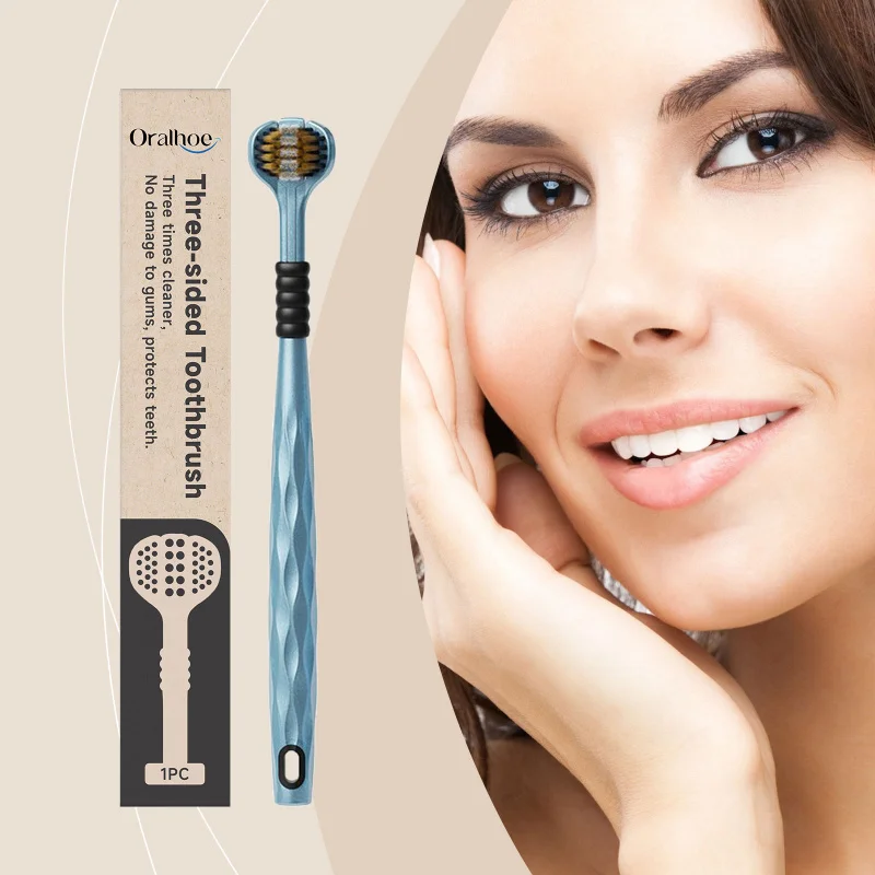 Tri-Side Enveloping Toothbrush - Daily Portable 3-Head U-Shaped Wrapped Home Toothbrush for Teeth & Tongue Cleaning
Tri-Side Enveloping Toothbrush - Daily Portable 3-Head U-Shaped Wrapped Home Toothbrush for Teeth & Tongue Cleaning