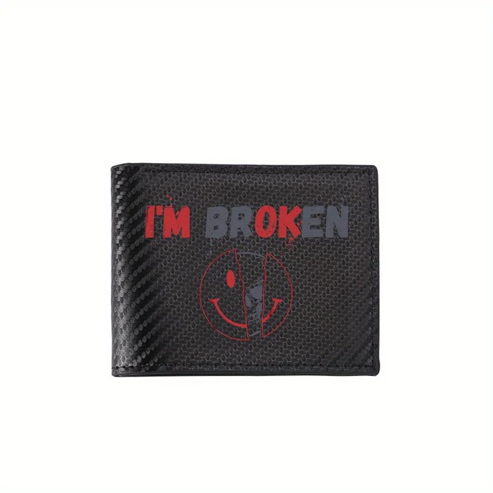 Broken skull smiley face words Men's Wallets Simple Business Modern Stylish Printing Design Gifts For Father Boyfriend Christmas
Broken skull smiley face words Men's Wallets Simple Business Modern Stylish Printing Design Gifts For Father Boyfriend Christmas