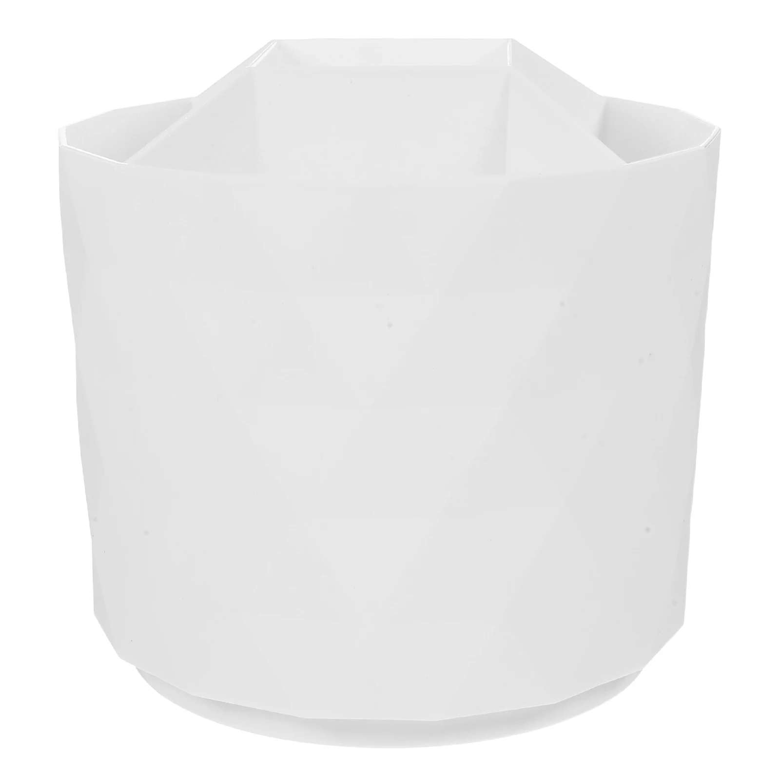 Makeup Brush Storage Box White Plastic Cup Desk Organizer Rotating Design Travel Size Spacious Capacity Diamond Shaped Dividers
Makeup Brush Storage Box White Plastic Cup Desk Organizer Rotating Design Travel Size Spacious Capacity Diamond Shaped Dividers