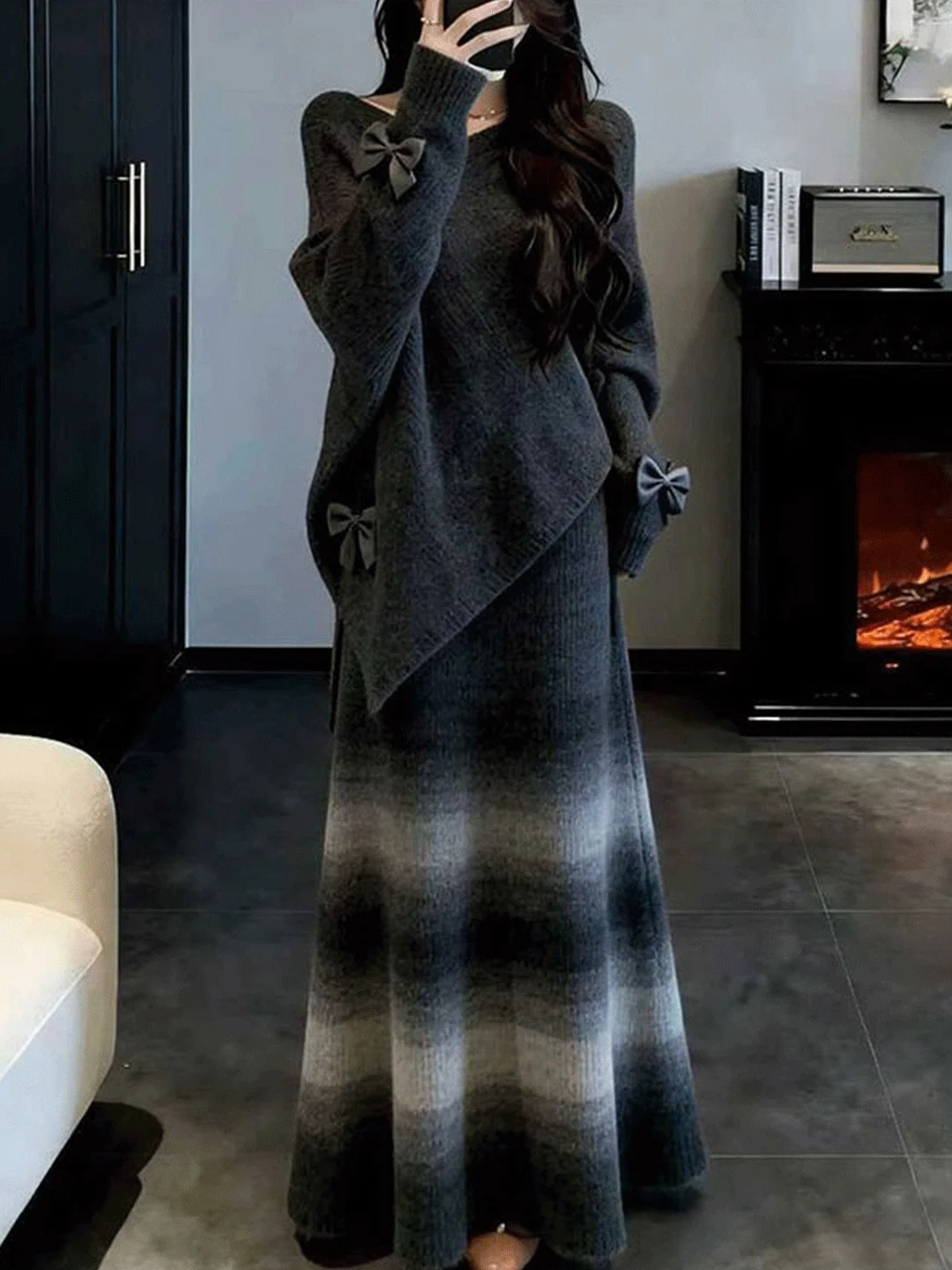Korean Style Lazy Knitted Set Women's Winter Sweater Half Skirt Two Piece Set 2026 Super Popular Winter Clothes Whole Set
Korean Style Lazy Knitted Set Women's Winter Sweater Half Skirt Two Piece Set 2026 Super Popular Winter Clothes Whole Set