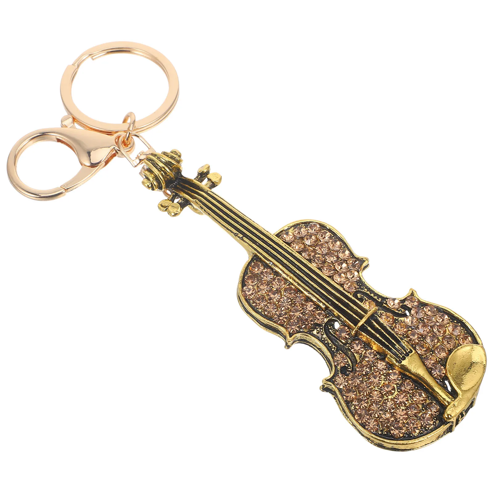 Violin Keychain Shape Pendant Tag Chains Ladies Charm Glitter Creative Ring Musical Instrument
Violin Keychain Shape Pendant Tag Chains Ladies Charm Glitter Creative Ring Musical Instrument