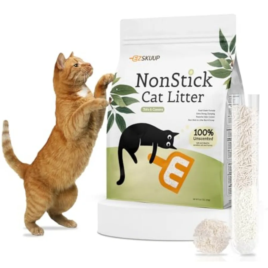 Non-Stick Ultra Clumping Tofu Cat Litter with Tapioca, Odor Control Low Tracking Kitty Litter Pellets, Plant-Base Natural Ingre
Non-Stick Ultra Clumping Tofu Cat Litter with Tapioca, Odor Control Low Tracking Kitty Litter Pellets, Plant-Base Natural Ingre