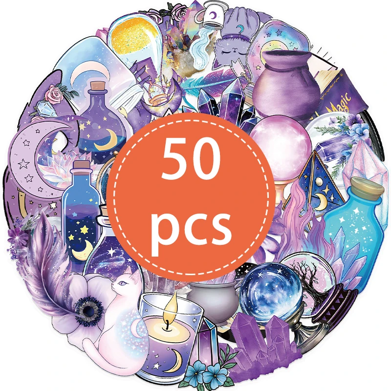 50 шт., сверкающая пленка «Волшебная ведьма», прозрачная ПЭТ-готическая эстетическая наклейка с героями мультфильмов, скрапбук, телефон, граффити, детские наклейки
50 шт., сверкающая пленка «Волшебная ведьма», прозрачная ПЭТ-готическая эстетическая наклейка с героями мультфильмов, скрапбук, телефон, граффити, детские наклейки