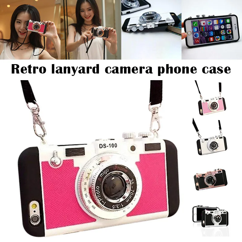 3D Phone Case Vintage Camera Design Silicone Cover with Long Strap Rope for Mobile Phone 3D Vintage Camera Design Long Strap
3D Phone Case Vintage Camera Design Silicone Cover with Long Strap Rope for Mobile Phone 3D Vintage Camera Design Long Strap