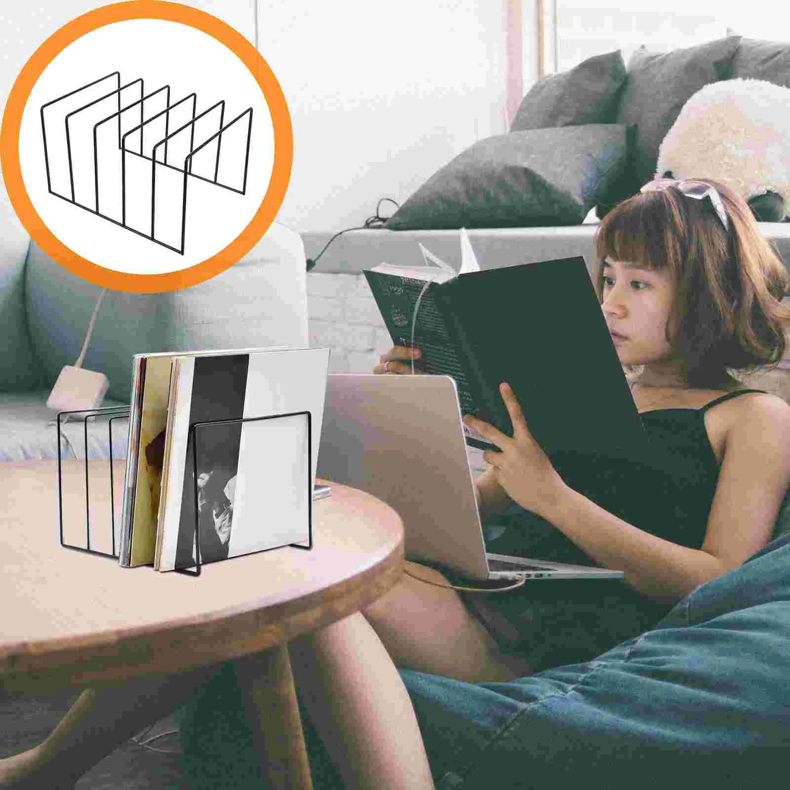 Record Storage Rack Decor Folders Gift Stickers Desktop Iron Document CD Player Office
Record Storage Rack Decor Folders Gift Stickers Desktop Iron Document CD Player Office