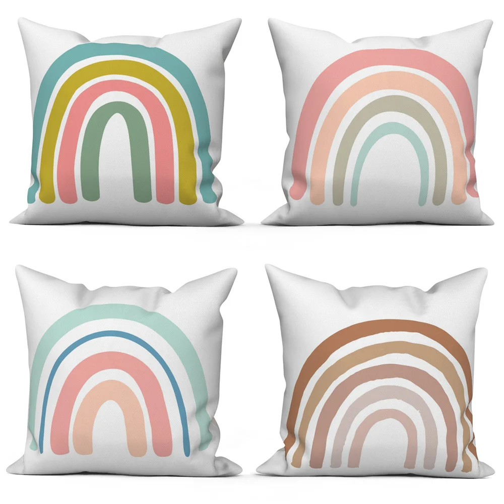 Cushion Cover Pillow Sofa Decorative Pillowcase Rainbow Printing Cartoon Geometric
Cushion Cover Pillow Sofa Decorative Pillowcase Rainbow Printing Cartoon Geometric
