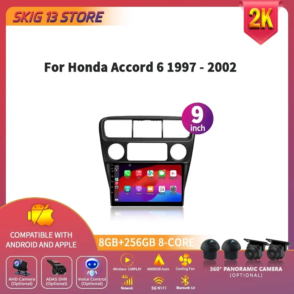 Android 14 For Honda Accord 6 1997-2002 Car Radio Multimedia Navigation 4G GPS Universal 2 Din Wireless Carplay Screen Stereo
Android 14 For Honda Accord 6 1997-2002 Car Radio Multimedia Navigation 4G GPS Universal 2 Din Wireless Carplay Screen Stereo