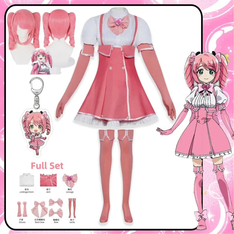 Аниме Gushing Over Magical Girls Cos Hanabishi Haruka, карнавальный костюм, парик для женщин и девочек Magia Magenta, костюмы на Хэллоуин
Аниме Gushing Over Magical Girls Cos Hanabishi Haruka, карнавальный костюм, парик для женщин и девочек Magia Magenta, костюмы на Хэллоуин