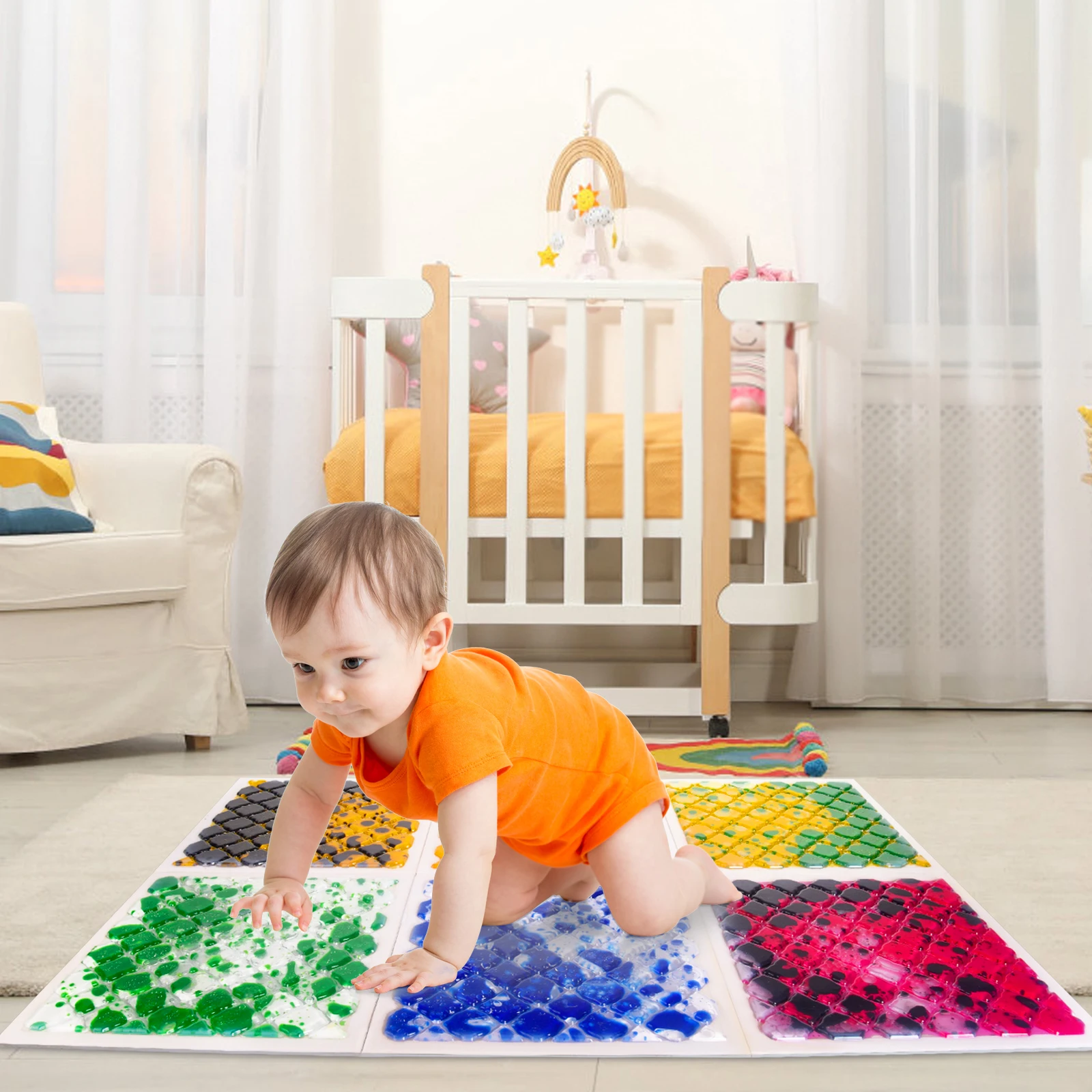 Safe Non-Toxic Sensory Floor Panels Liquid Stepping Pads for Sensory Rooms Sensory Tiles Baby Learning Aid
Safe Non-Toxic Sensory Floor Panels Liquid Stepping Pads for Sensory Rooms Sensory Tiles Baby Learning Aid
