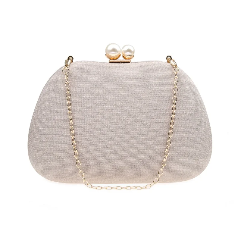 Minimalist Women's Evening Bag with Pearl Closure Elegant Fine Shiny Glitter Clutch Fashion Wedding Cocktail Party Handbag
Minimalist Women's Evening Bag with Pearl Closure Elegant Fine Shiny Glitter Clutch Fashion Wedding Cocktail Party Handbag