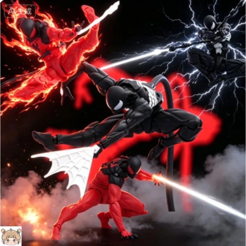 In Stock Mess Toys Scarlet Spider Action Figure Kaine Black Red Battle Suit Articulated Joints Collectible Model Toy Gift
In Stock Mess Toys Scarlet Spider Action Figure Kaine Black Red Battle Suit Articulated Joints Collectible Model Toy Gift