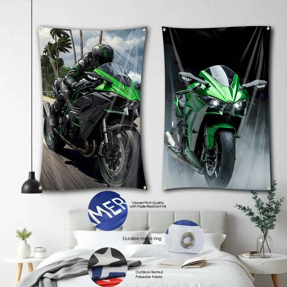 N-Ninja H-H2-R Motorcycle Flag Tapestry Banner for Bedroom Living Room Outdoor Camping Custom Supported
N-Ninja H-H2-R Motorcycle Flag Tapestry Banner for Bedroom Living Room Outdoor Camping Custom Supported