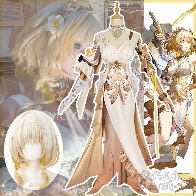 Anime Game Honkai: Star Rail 코스프레 Aglaea Costume Evening Dress Long Skirts Wig For Girls Halloween Christmas Cos Customized
Anime Game Honkai: Star Rail 코스프레 Aglaea Costume Evening Dress Long Skirts Wig For Girls Halloween Christmas Cos Customized