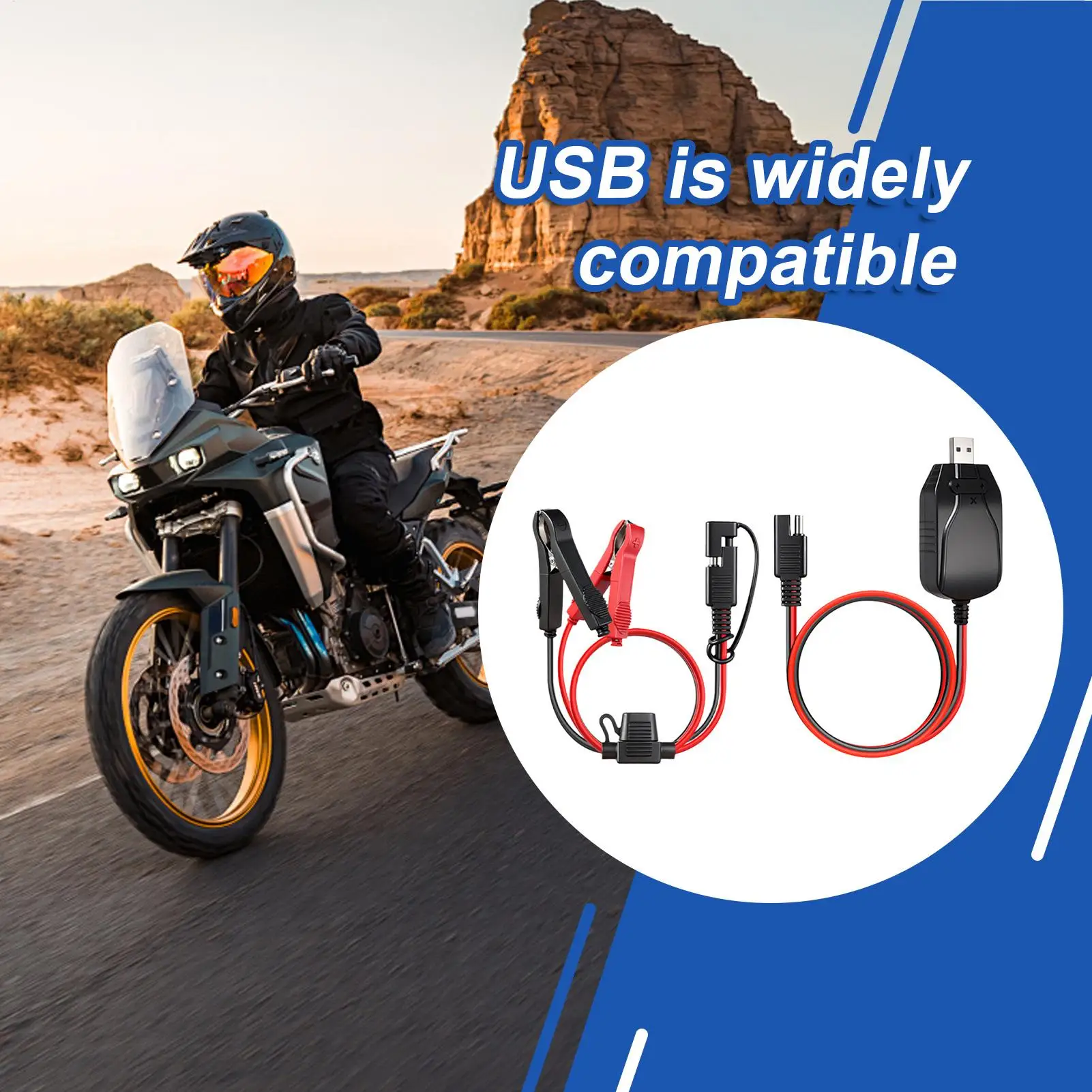 Motorcycle Battery Charger 12v Portable Smart USB Charging Battery Maintainer For Outdoor Car Marine Boat Automotive Trailer Rv
Motorcycle Battery Charger 12v Portable Smart USB Charging Battery Maintainer For Outdoor Car Marine Boat Automotive Trailer Rv
