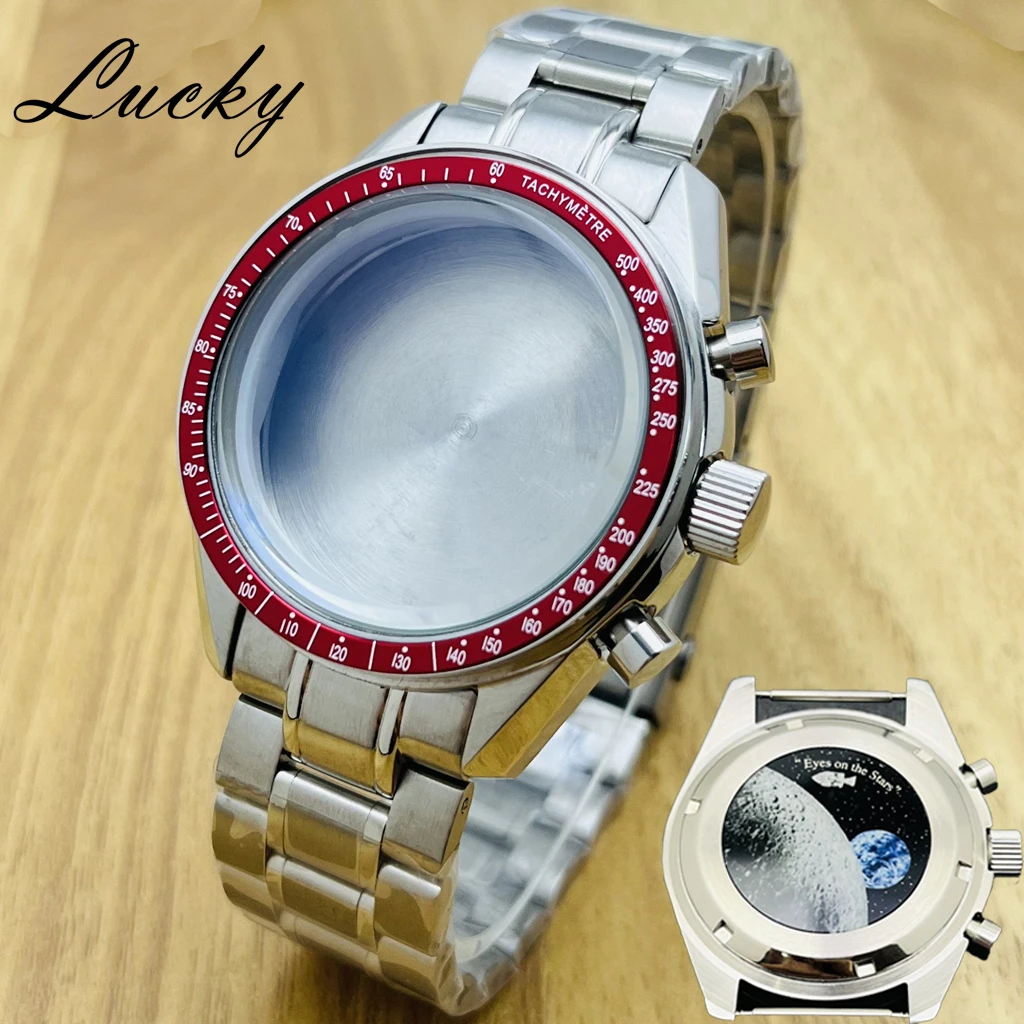 Корпус для часов 39,7 мм с красным безелем и прозрачной задней крышкой, совместимый с механизмами Omega VK63/VK64, аксессуары для кварцевых часов
Корпус для часов 39,7 мм с красным безелем и прозрачной задней крышкой, совместимый с механизмами Omega VK63/VK64, аксессуары для кварцевых часов