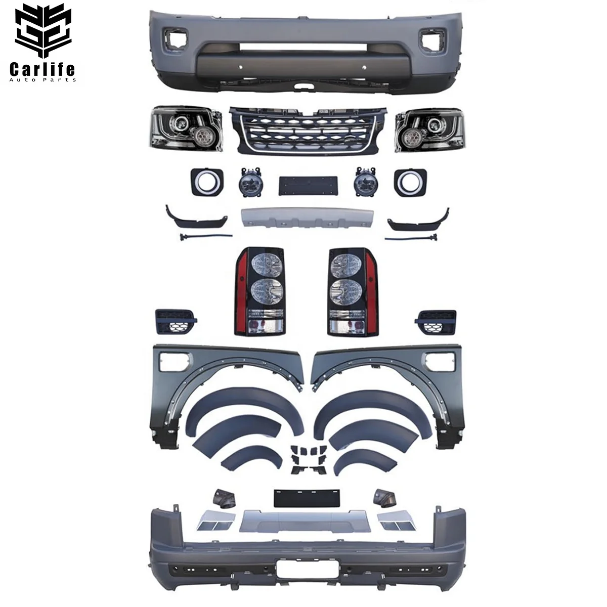 Car Accessories for Land Rover Discovery L319 2005-2009 Upgrade 2014 Look with Front Bumpers Fender Headlights Taillights
Car Accessories for Land Rover Discovery L319 2005-2009 Upgrade 2014 Look with Front Bumpers Fender Headlights Taillights