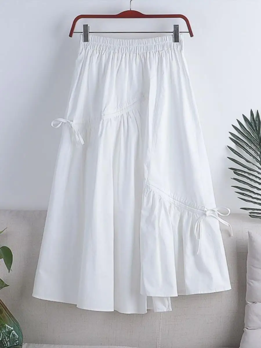 Summer New High Waist Slimming Asymmetrical Belted Midi A-Line Skirt Women's Color Half-length Skirts Casual Commute
Summer New High Waist Slimming Asymmetrical Belted Midi A-Line Skirt Women's Color Half-length Skirts Casual Commute