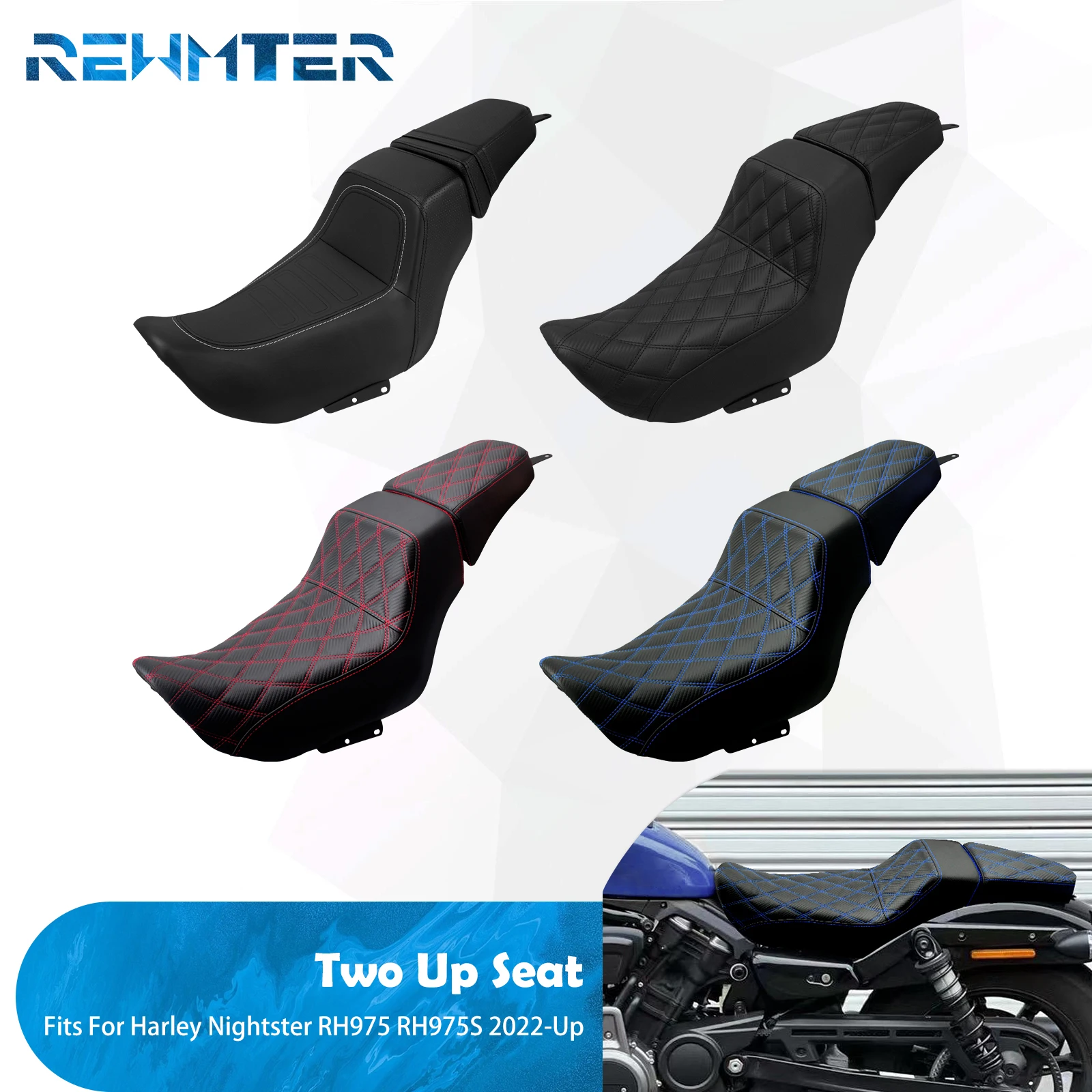 Motorcycle Front Rear Two Up Seat Cushion For Harley Nightster RH975 2022-24 Special RH975S 23-24 Driver Passenger Pillion Seat
Motorcycle Front Rear Two Up Seat Cushion For Harley Nightster RH975 2022-24 Special RH975S 23-24 Driver Passenger Pillion Seat