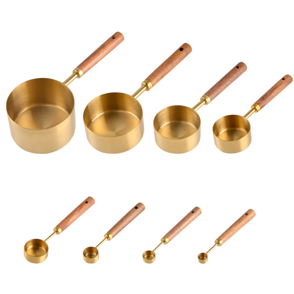 Baking Tools Set Measuring Cups And Spoons 8 Piece Kitchen Set Comfortable Grip Handles Engraved Size Markings
Baking Tools Set Measuring Cups And Spoons 8 Piece Kitchen Set Comfortable Grip Handles Engraved Size Markings