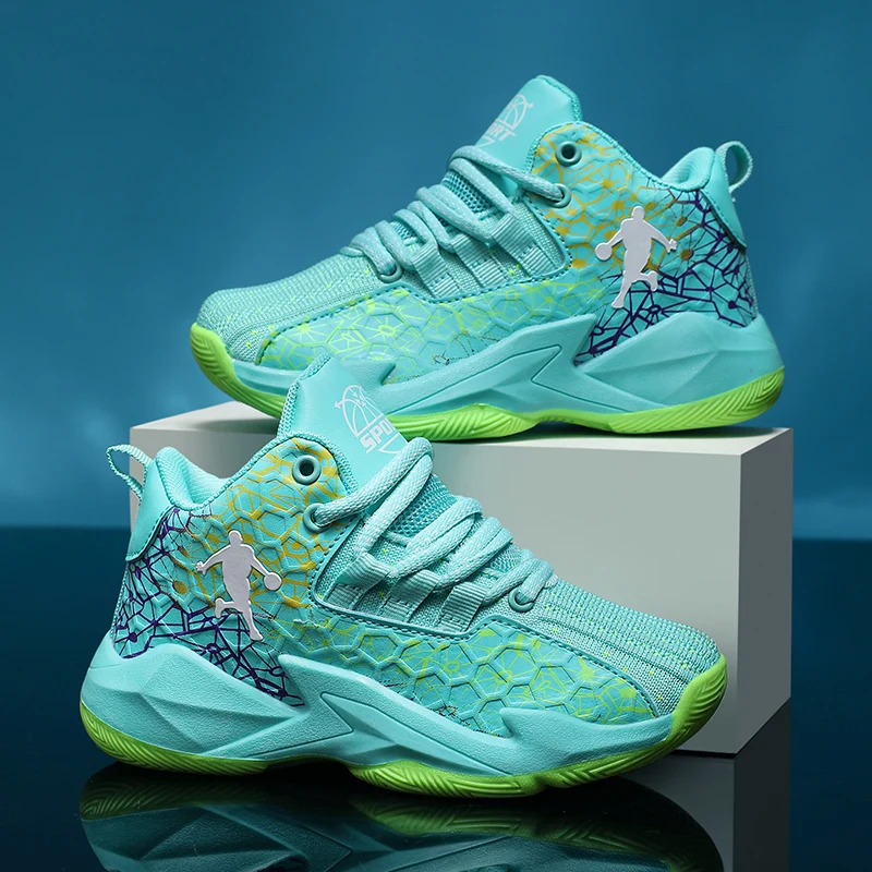 Trendy Boys Basketball Shoes Kids Sneakers Comfort Breathable Mesh Children Sports Shoes Non-Slip School Training Shoes For Boy
Trendy Boys Basketball Shoes Kids Sneakers Comfort Breathable Mesh Children Sports Shoes Non-Slip School Training Shoes For Boy