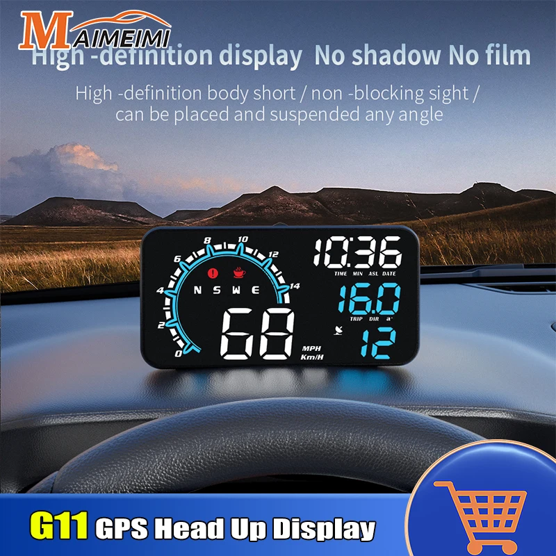 Автомобильный GPS-навигатор G11 HUD, прибор для измерения скорости с оповещением о превышении скорости, спутник, угловой компас, для измерения высоты
Автомобильный GPS-навигатор G11 HUD, прибор для измерения скорости с оповещением о превышении скорости, спутник, угловой компас, для измерения высоты
