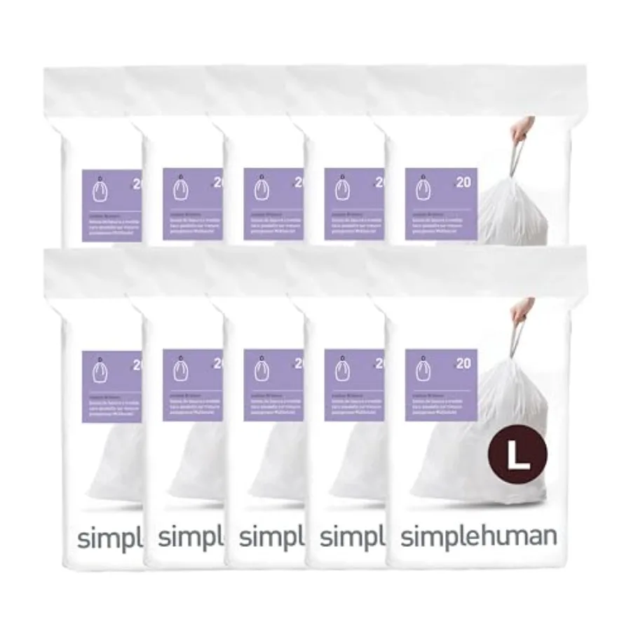 Code L Dispenser Pack Custom Fit Liners Drawstring Trash Bags 18 L/ 4.7 Gallon White
Code L Dispenser Pack Custom Fit Liners Drawstring Trash Bags 18 L/ 4.7 Gallon White