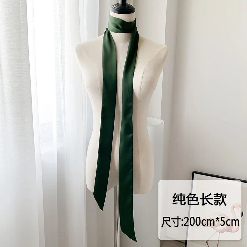 5x200cm Solid Color Narrow Long Ribbon Scarf Necktie Decoration Satin Strap Neckerchief Thin Neck Band Fashion Hair Tie
5x200cm Solid Color Narrow Long Ribbon Scarf Necktie Decoration Satin Strap Neckerchief Thin Neck Band Fashion Hair Tie