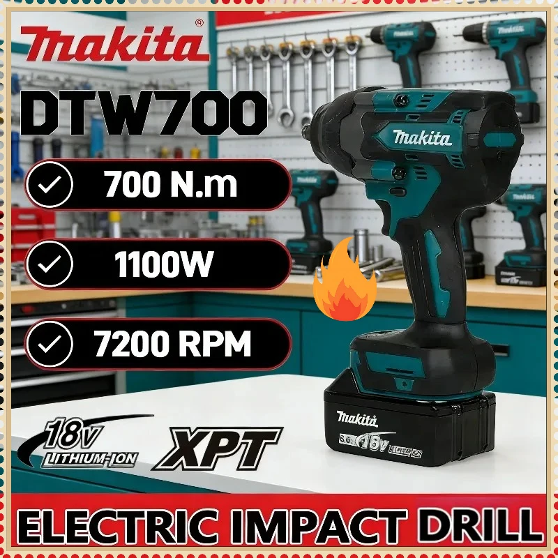 Makita DTW700 Brushless Cordless Electric Wrench High Torque Impact Wrench Drill Screwdriver Multifunctional Power Tool
Makita DTW700 Brushless Cordless Electric Wrench High Torque Impact Wrench Drill Screwdriver Multifunctional Power Tool