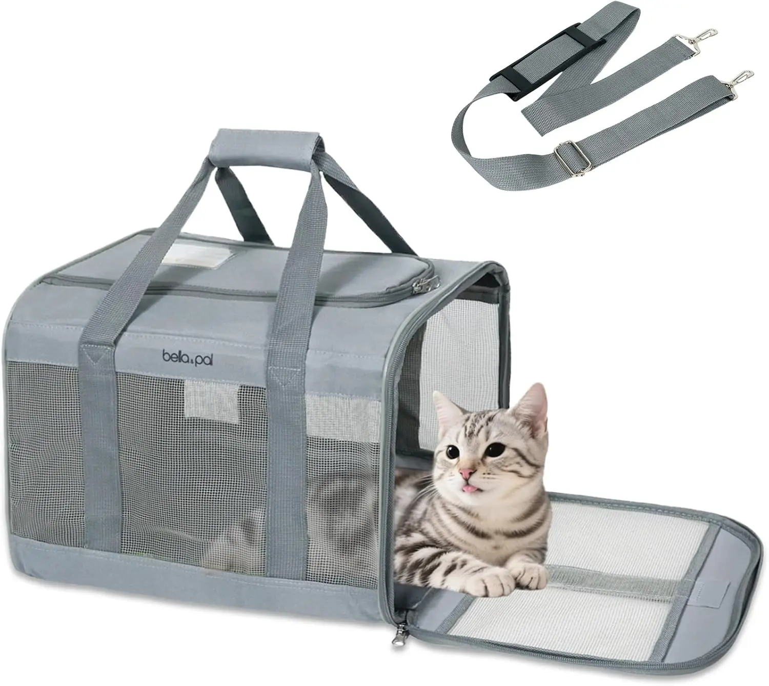 Cat Carrier Travel Bag, Airline Approved Lightweight Cat Carrier, Soft Sided Pet Carrier for Puppy Dogs Up to 18lbs, Collapsi
Cat Carrier Travel Bag, Airline Approved Lightweight Cat Carrier, Soft Sided Pet Carrier for Puppy Dogs Up to 18lbs, Collapsi