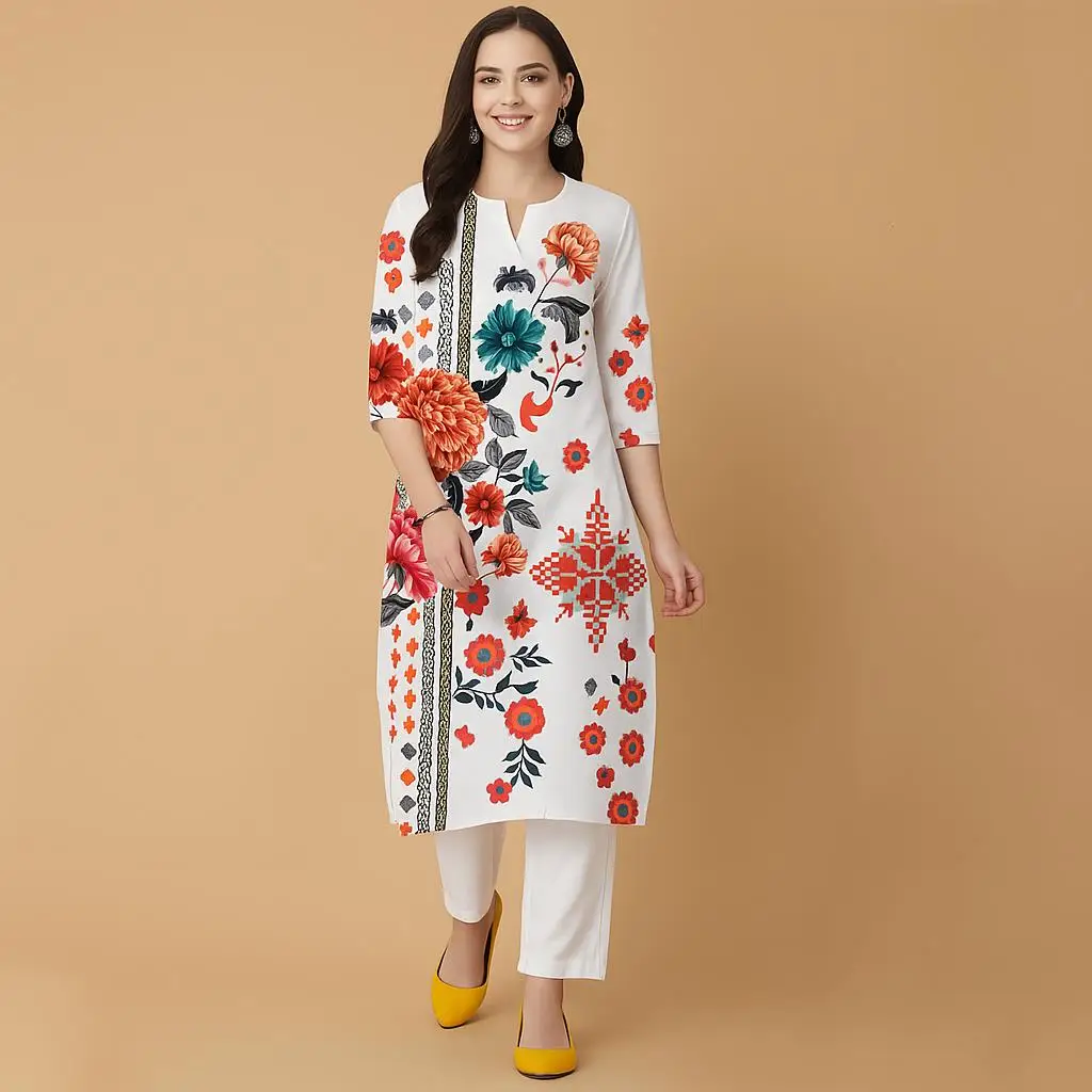 Мусульманские цветы Курта Рождественское женское повседневное модное удобное платье 2026 Цветы Прямая трубка Повседневное этническое арабское платье
Мусульманские цветы Курта Рождественское женское повседневное модное удобное платье 2026 Цветы Прямая трубка Повседневное этническое арабское платье