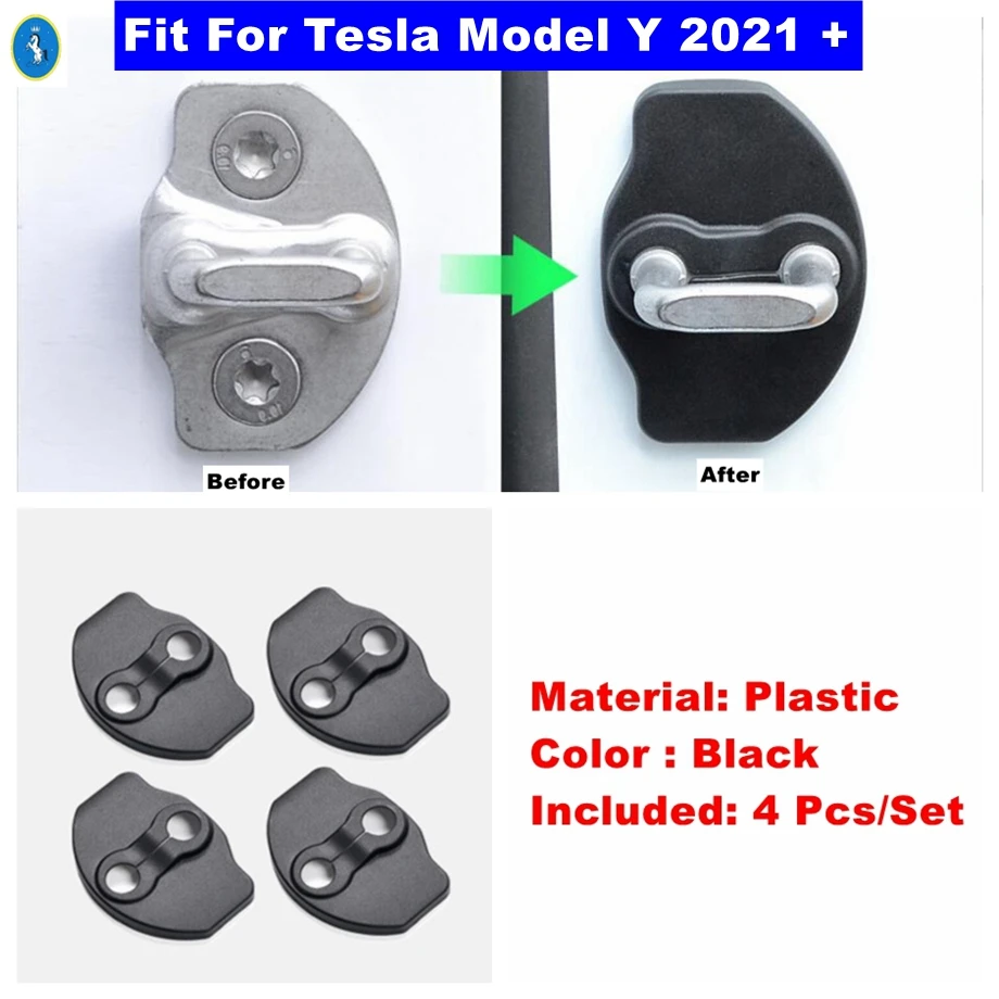 Black Car Accessories Inner Door Lock Protective Cover Kit Fit For Tesla Model Y 2021 2022 Protect Door Lock Arm Covers Interior
Black Car Accessories Inner Door Lock Protective Cover Kit Fit For Tesla Model Y 2021 2022 Protect Door Lock Arm Covers Interior