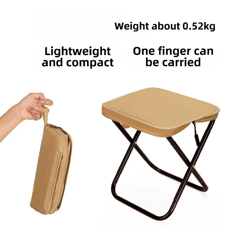 Pencil bag folding stool small stool outdoor camping portable fishing picnic subway train outdoor seatless artifact
Pencil bag folding stool small stool outdoor camping portable fishing picnic subway train outdoor seatless artifact