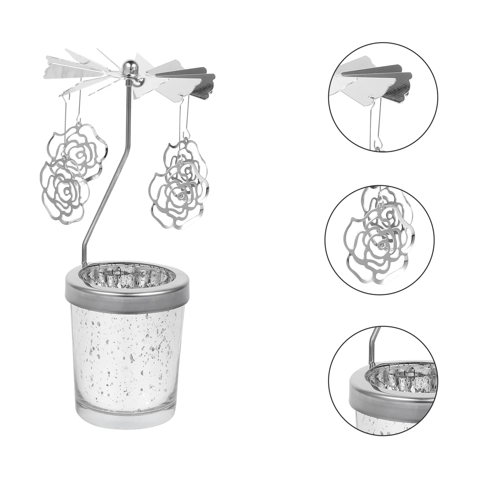 1Pcs Metal Rotating Candlestick Carousel Holder Beautiful Appearance Bedroom Living Room Kitchen Table Holder
1Pcs Metal Rotating Candlestick Carousel Holder Beautiful Appearance Bedroom Living Room Kitchen Table Holder