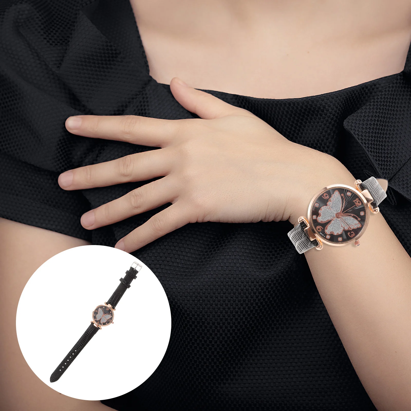 Glitter Butterfly Quartz Watch Pink Small Lightweight Alloy Dainty Thin Fashion Women Wristwear Elegant Design Accurate Timing
Glitter Butterfly Quartz Watch Pink Small Lightweight Alloy Dainty Thin Fashion Women Wristwear Elegant Design Accurate Timing