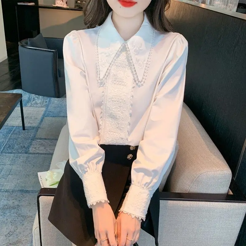 Bow Tie Women's Shirt Fashionable and Stylish Top with French Lace and Velvet Base Inner Layer 2024 Spring and Autumn LX607
Bow Tie Women's Shirt Fashionable and Stylish Top with French Lace and Velvet Base Inner Layer 2024 Spring and Autumn LX607