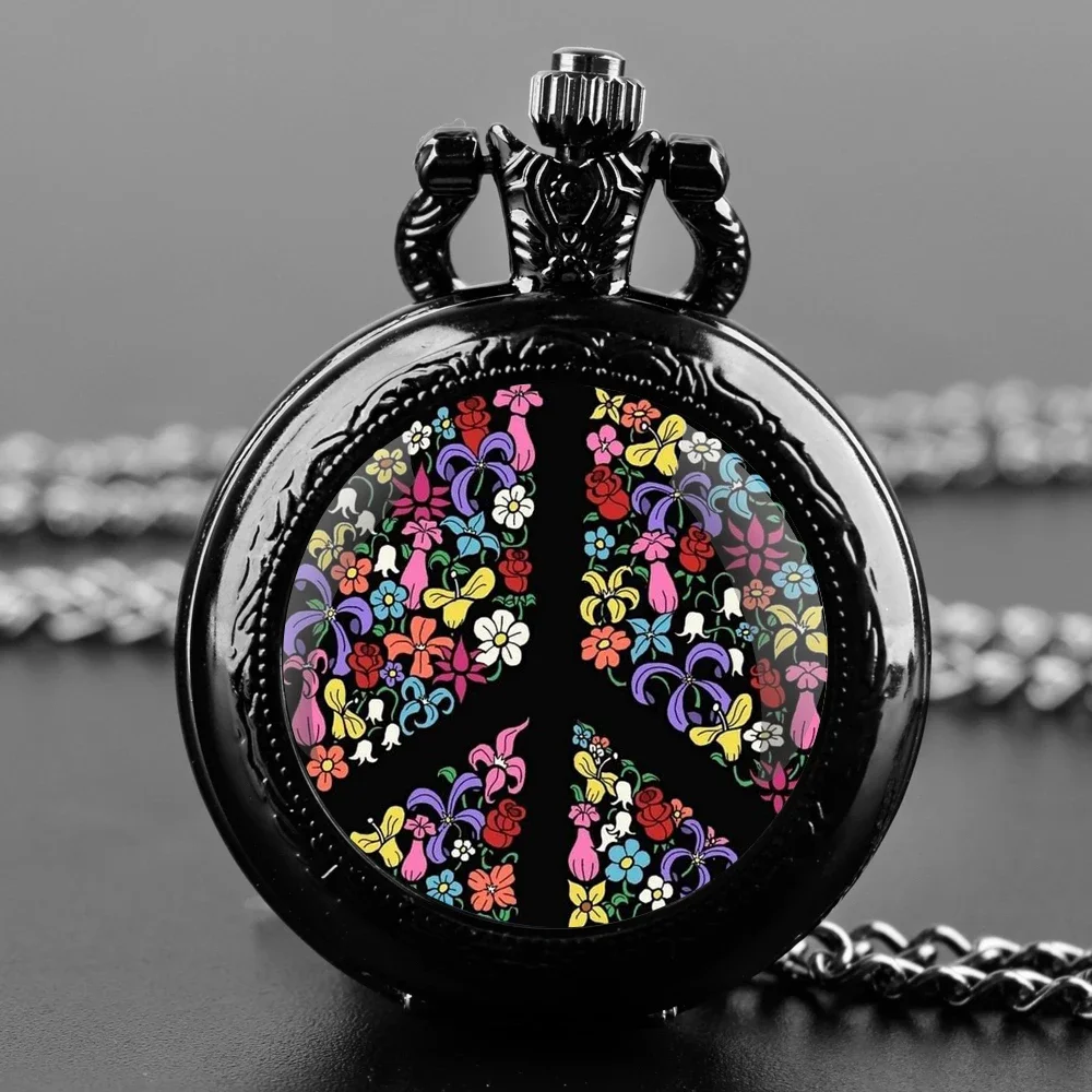 Peace And Love Vintage Dome Glass Quartz Pocket Watches with Chain Men Women's Necklace Timing Pendant Children's Gifts
Peace And Love Vintage Dome Glass Quartz Pocket Watches with Chain Men Women's Necklace Timing Pendant Children's Gifts