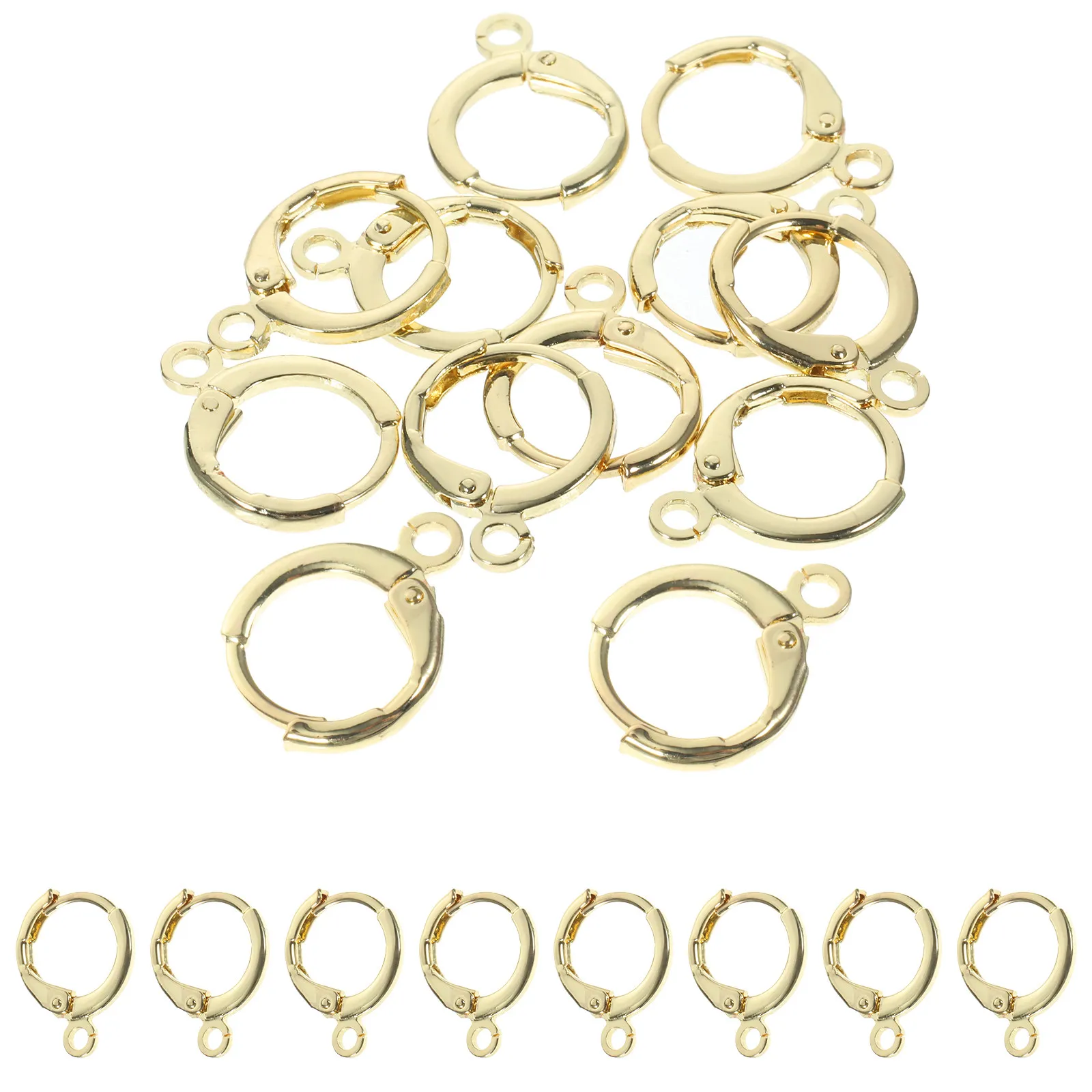 40Pcs French Earring Hooks Golden Ear Wire Hooks for DIY Jewelry Making Round Clasps Handmade Accessories Jewelry Making Hoops
40Pcs French Earring Hooks Golden Ear Wire Hooks for DIY Jewelry Making Round Clasps Handmade Accessories Jewelry Making Hoops